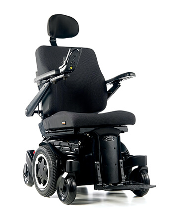 Le Quickie Q500 M: fauteuil roulant électrique à roues motrices centrales